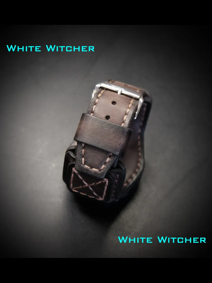 Handmade leather watch strap - wristband made to order.