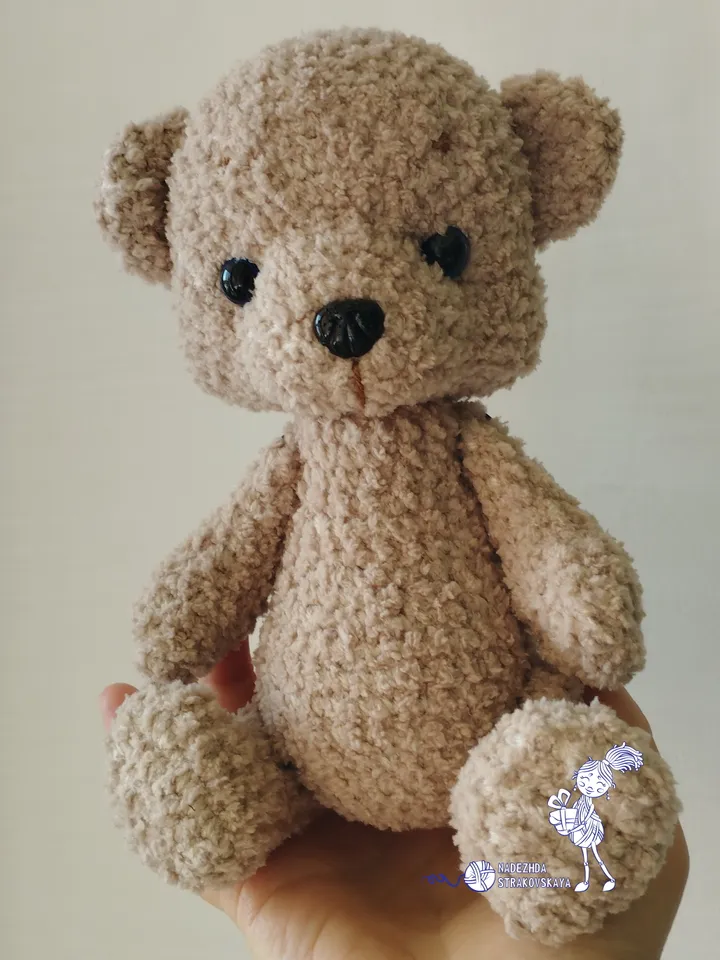 Crochet pattern Plush Teddy Bear. Amigurumi pattern