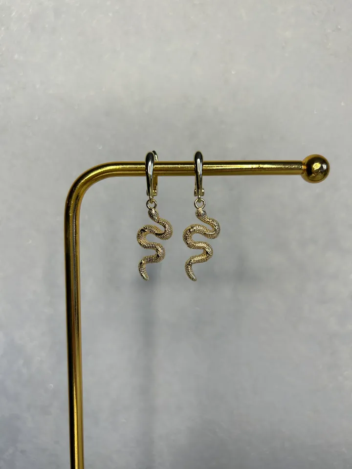 Handmade earrings ready to ship, Earrings with snakes