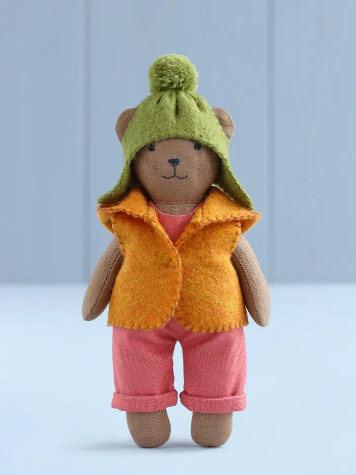 2 PDF Mini Bear and Set of Clothes Sewing Patterns Bundle