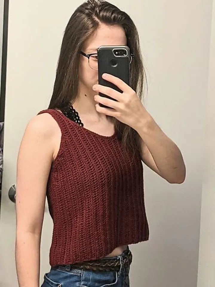Crochet tank top pattern, easy top crochet pattern pdf