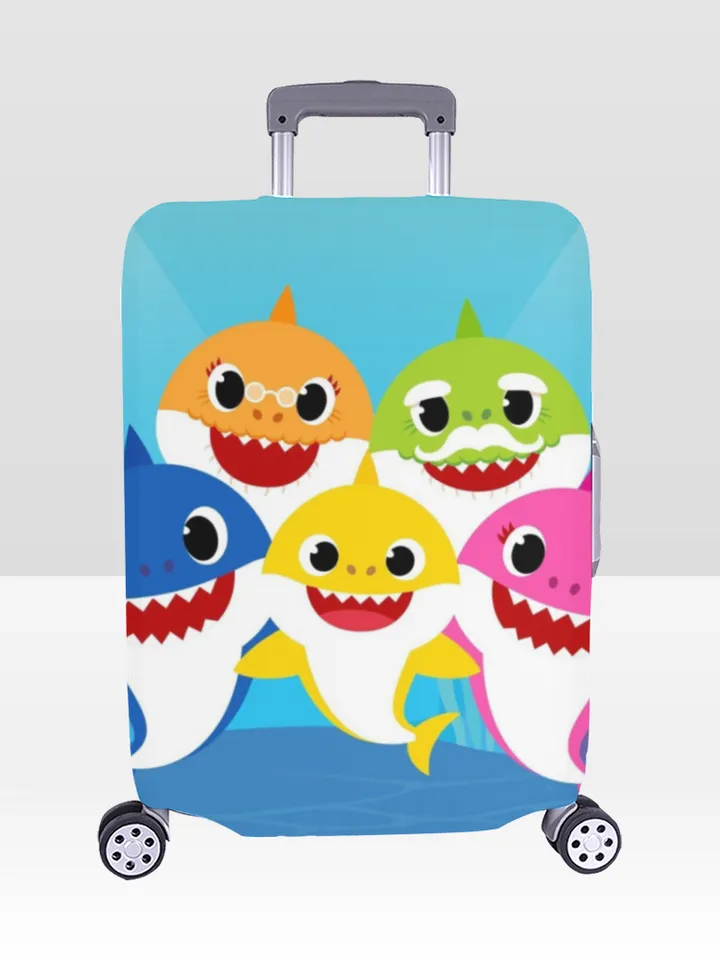Baby Shark Luggage Cover, Luggage Protective Print Cover, Case Cover