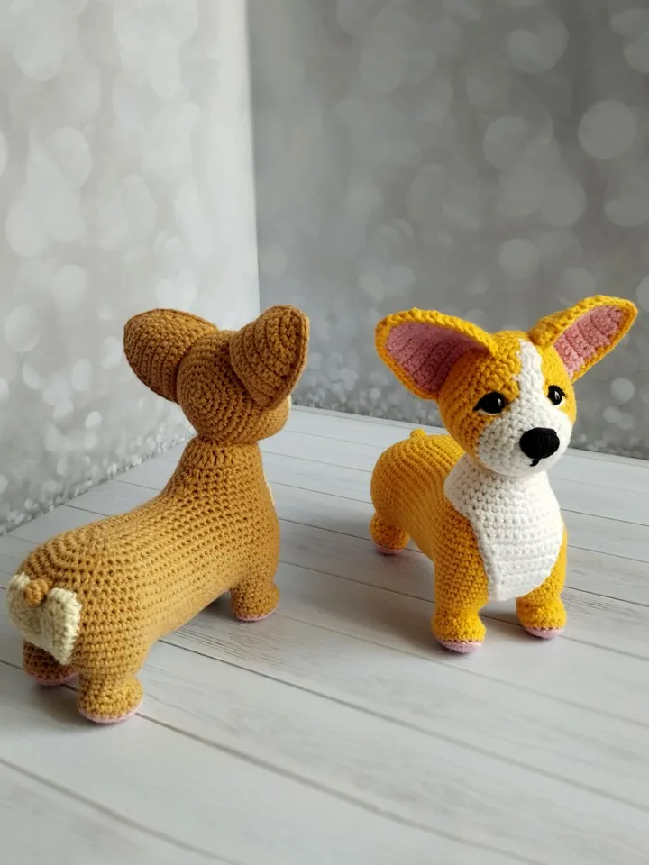 Adorable Corgi Dog Crochet Pattern – Step-by-Step Amigurumi Tutorial