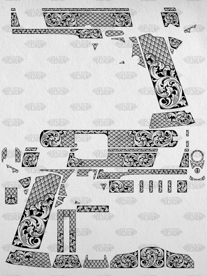 VECTOR DESIGN Rock Island Armory TAC Ultra FS HC Scrollwork and snake scales