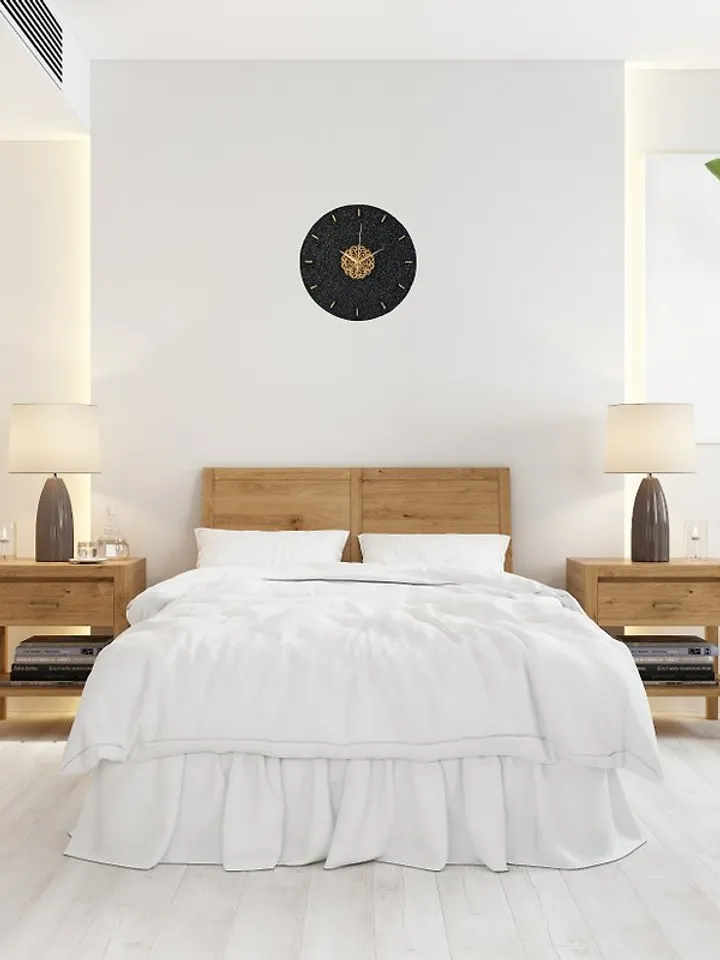 Black and gold stone wall clock Modern wall clock Silent wall clock Luxury clock