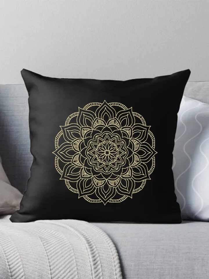 Flower mandala blackwork pattern PDF, Blackwork mandala embroidery download PDF, Mandala ornament Backstitch chart, Mandala cross stitch #W7