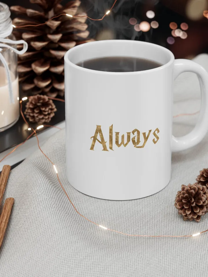 Wizarding World Always Mug, Snape Quote Ceramic Cup, Magic Gift for Her, Wizard Fan Tea Coffee, Literary Nerd Decor, Novelty Kitchenware,