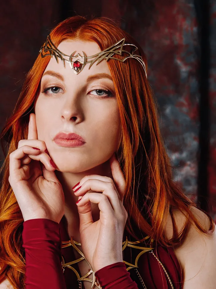 Dragon style diadem, Dragon princess diadem, fantasy elven crown, elven circlet, headband elvish tiara, wedding circlet