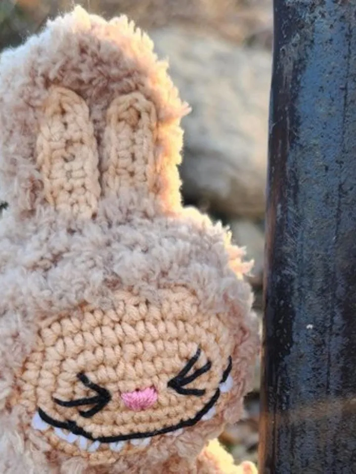 Smiling Bunny CROCHET PATTERN, Labubu Inspired Amigurumi Plushies, Creepy Cute Monster Rabbit Toy, Ugly sweetie Lafufu