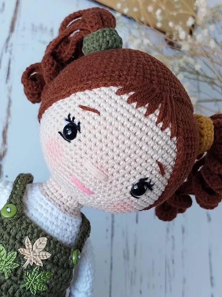 Crochet pattern doll. Tutorial doll. Crochet pattern amigurumi doll. Doll paterns. Doll pattern in english. Amigurumi.