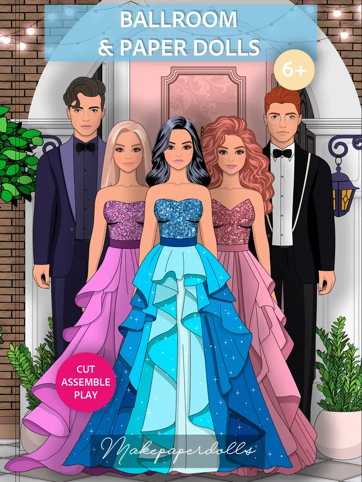 Ballroom for paper dolls