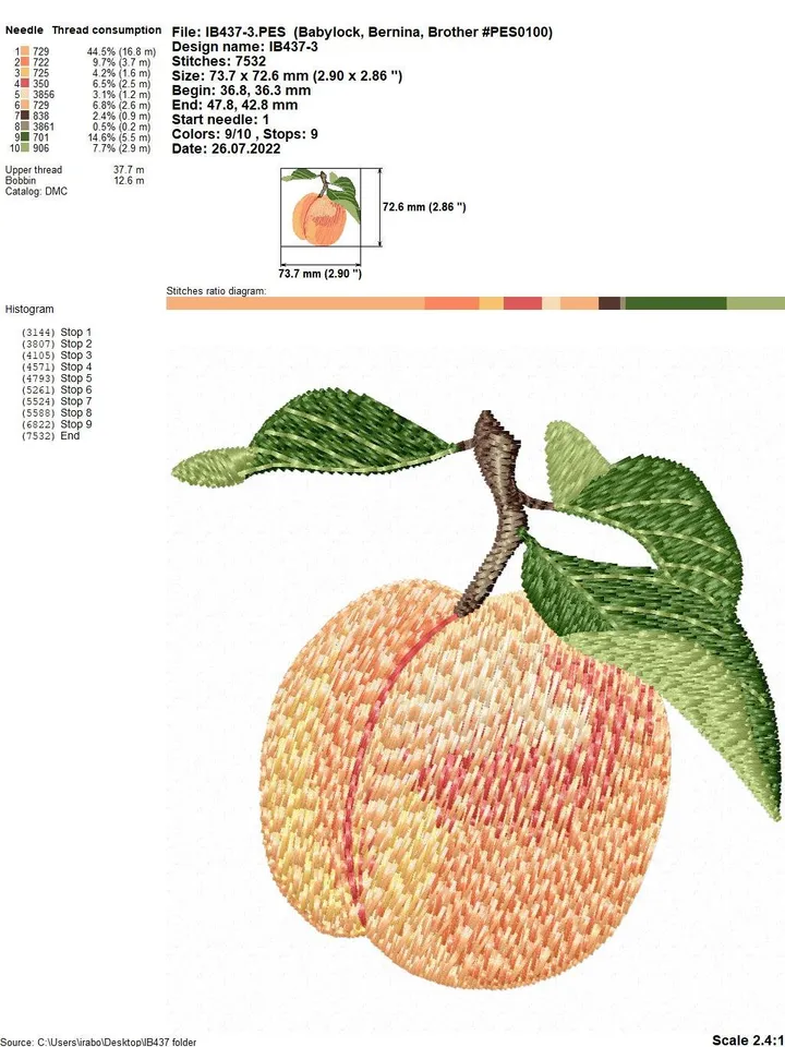 Blossoming peach and butterflies with3D effect set of machine embroidery designs digital embroidery pattern machine embroidery design floral