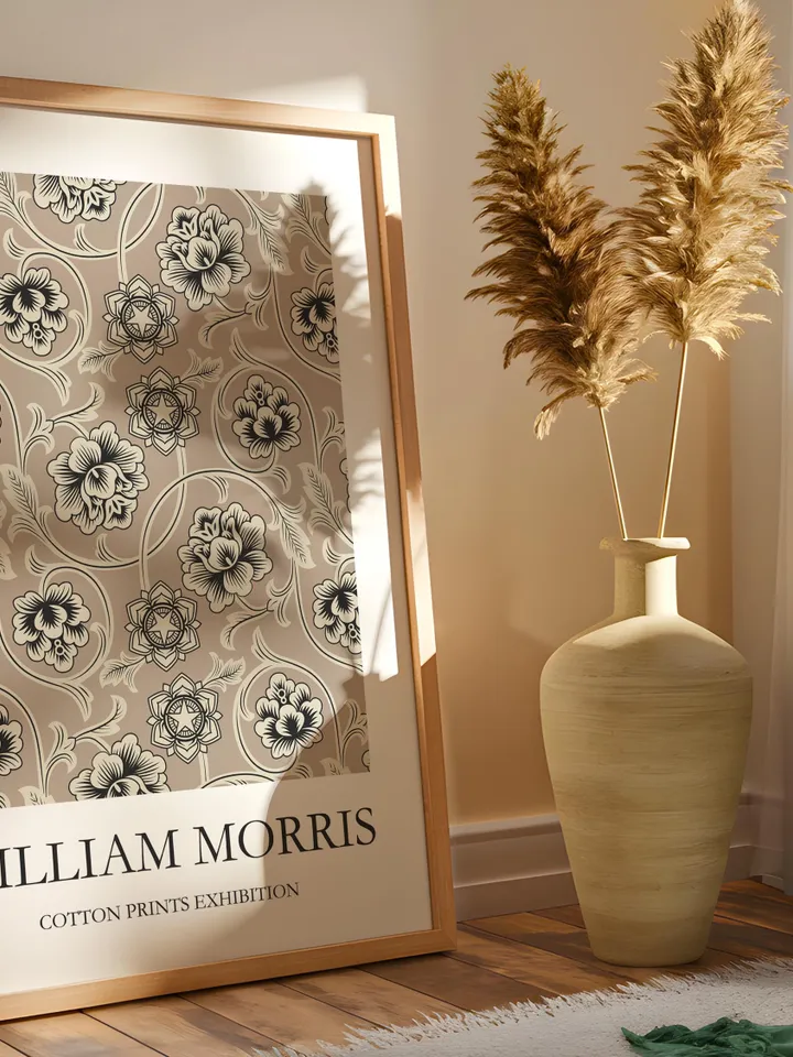 William Morris Wall Art Print Vintage Textile Poster Museum Inspired Design Home Decor Interior Pattern Digital Download Gift Classic Art