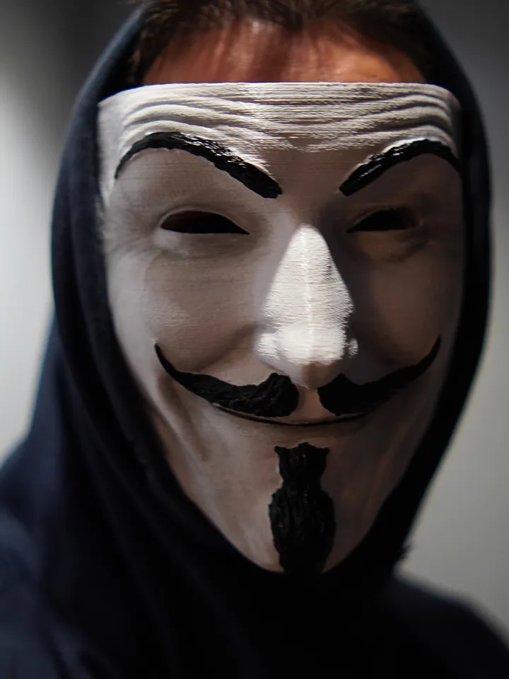 Guy Fawkes Mask Realistic Collectible White Vendetta Anonymous