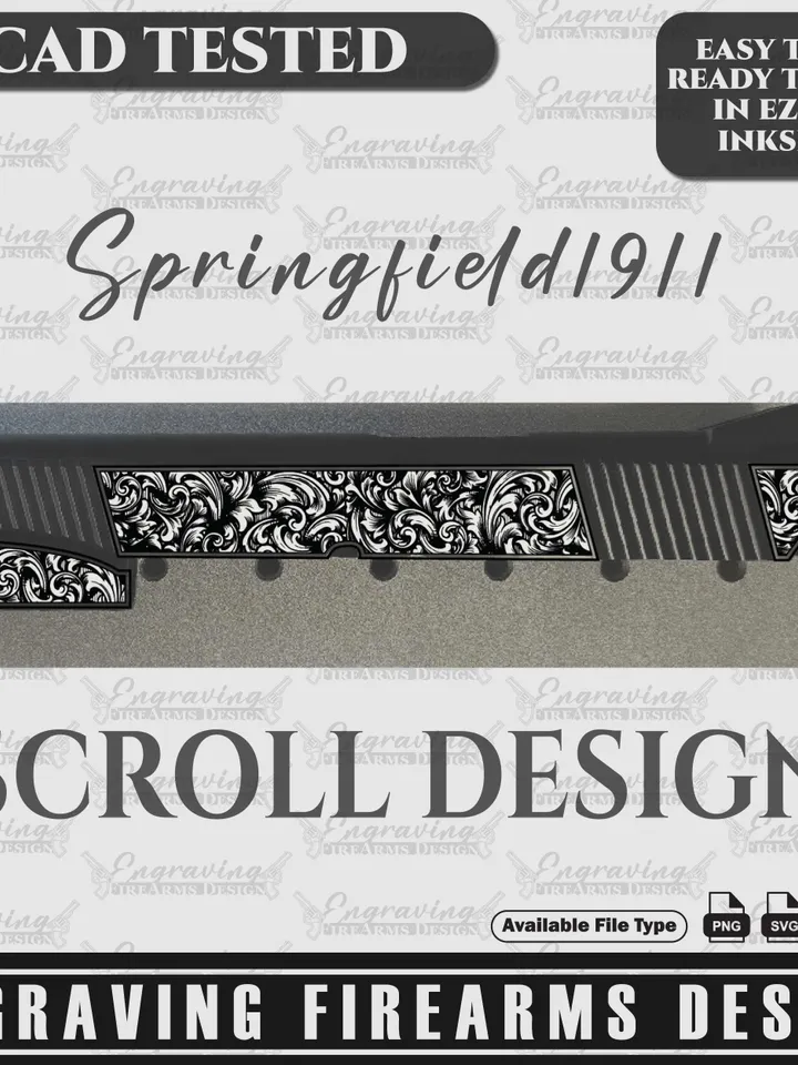 Engraving Firearms Design Springfield1911 Scroll Design