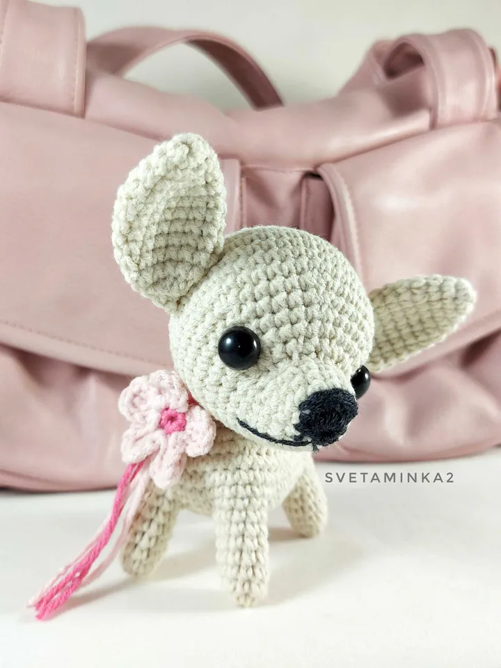 Chihuahua Crochet Pattern. Amigurumi Dog Pattern. Digital Download. PDF.