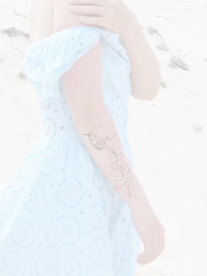 Hummingbird Tattoo Design For Females Hummingbird Tattoo Idea Drawing Sketch, Instant download JPG, PDF, PNG