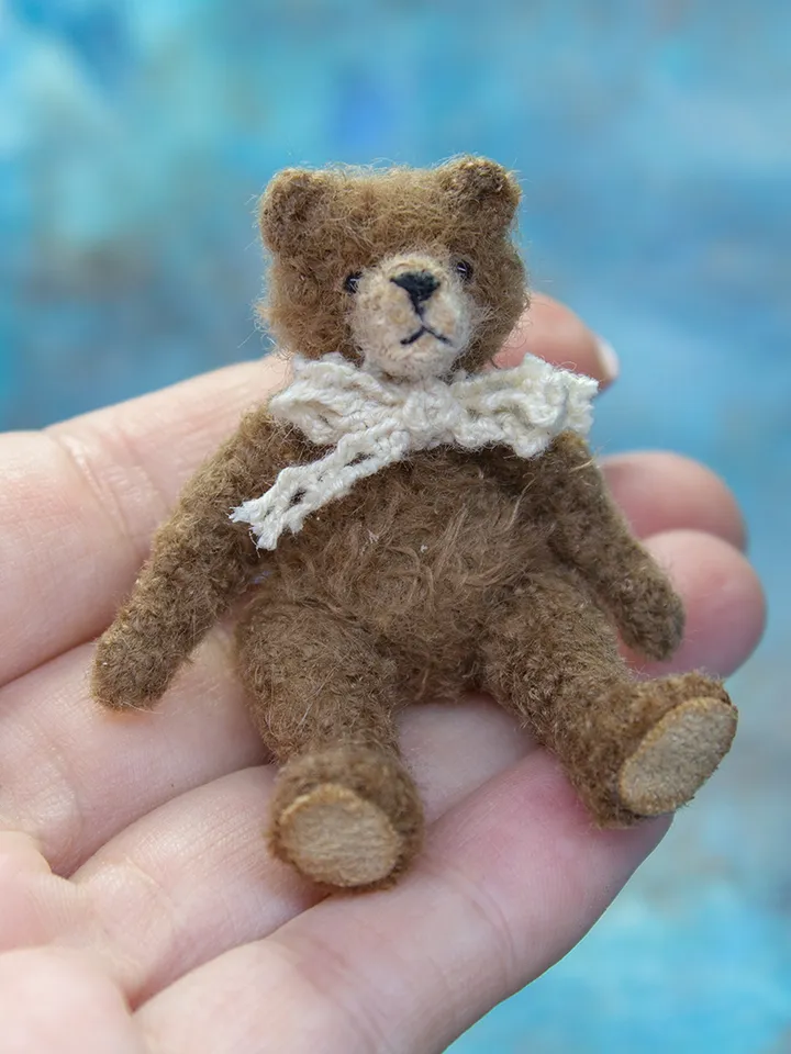 MINIATURE teddy bear for dollhouse decoration $49.00 | Buy online with ...