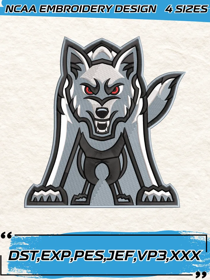 South Dakota Coyotes Embroidery Designs,NCAA Logo Embroidery Design,Machine Embroidery Design File,4 Sizes, Digital Download