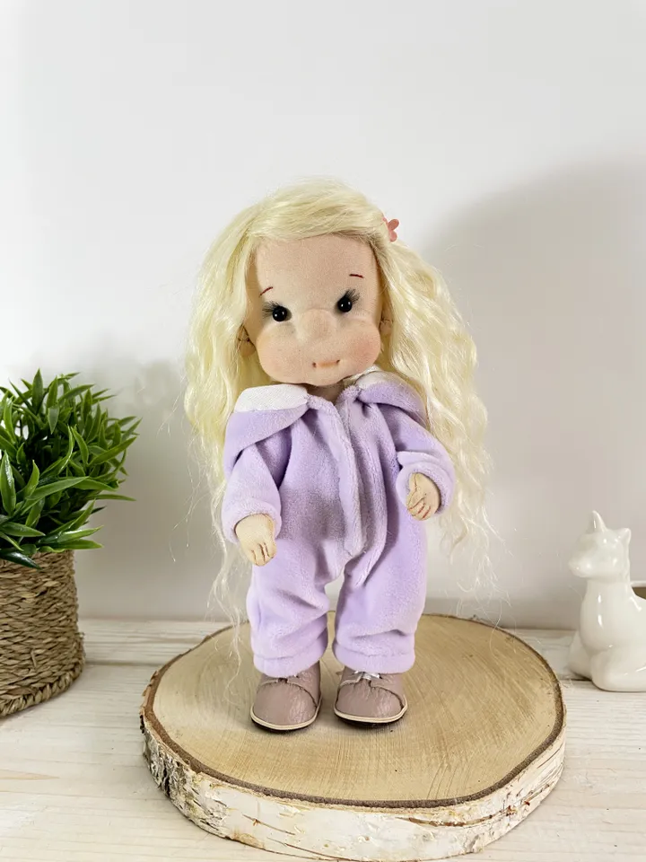 Handmade Textile Doll Art Doll Waldorf Doll Inspiration Birthday Gift for Girl