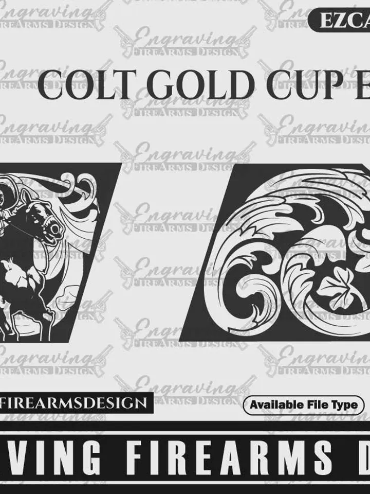 Engraving Firearms Design Colt Gold Cup Elite 38 Super Pancho Design