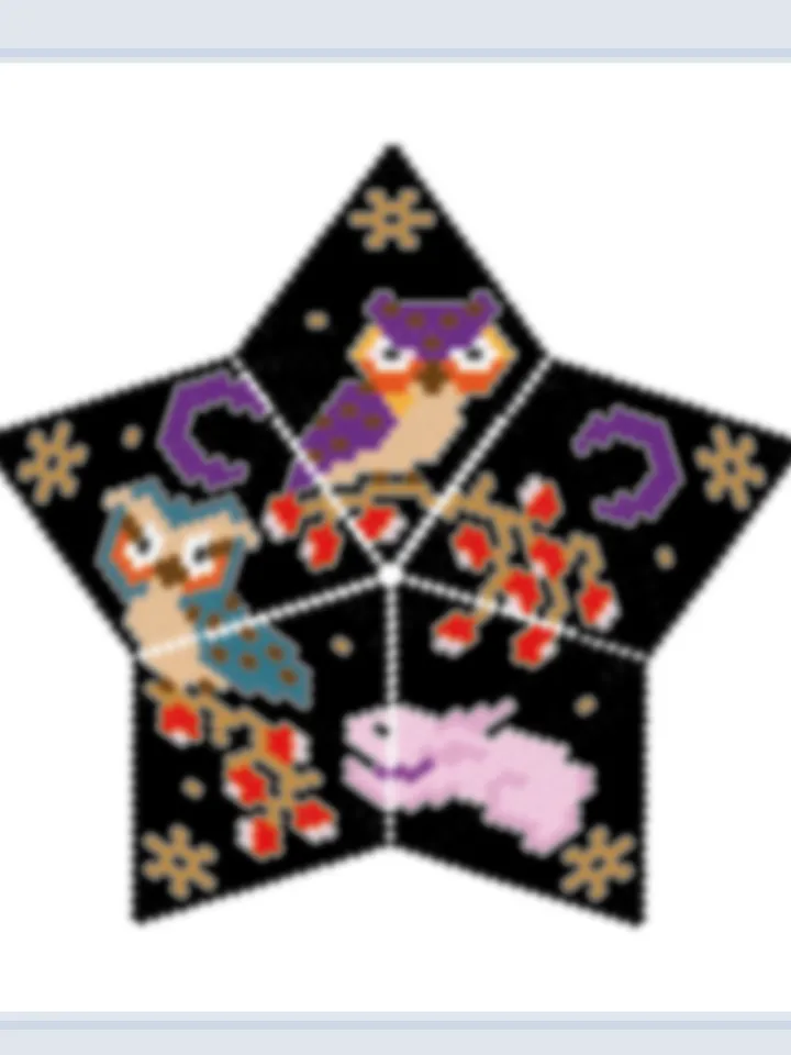 Owls 3D Peyote Star Beading PDF Pattern, Beaded Star Tutorial, Autumnal Seed Bead Patterns