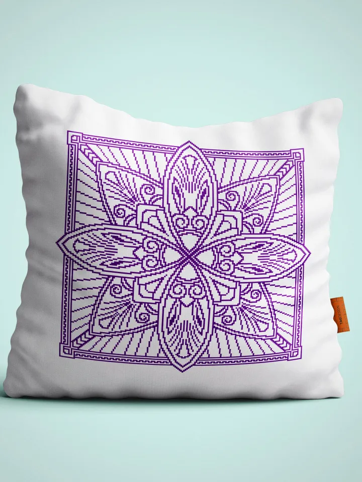 Square mandala cross stitch pattern PDF download Carpet counted cross stitch chart, Square ornament pattern for cross stitch pillow #M223