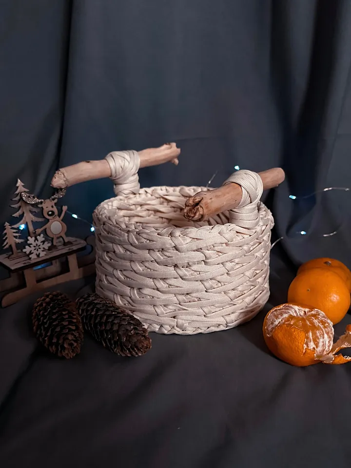 Crochet pattern basket hygge PDF Digital download, Video tutorial, Storage organization, Christmas ornament, Table decor