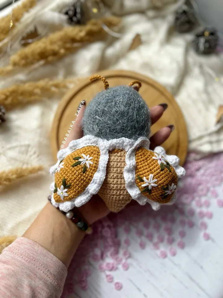 PDF Crochet Pattern Baby Butterfly, Amigurumi baby doll pattern, Butterfly doll, Butterfly crochet doll pattern, amigurumi animal