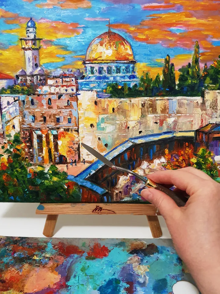 Jerusalem Dome of the Rock oil painting