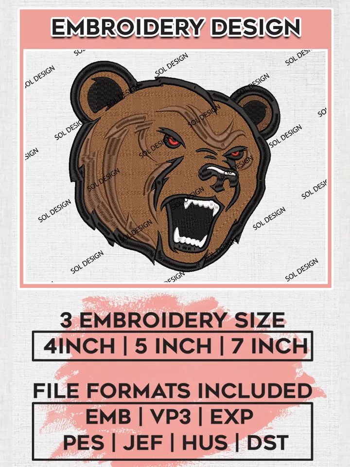 NCAA Cornell Big Red Mascot Logo Embroidery Designs, NCAA Logo Machine Embroidery Files, NCAA Cornell Big Red Logo, NCAA Embroidery Designs, Machine Embroidery Designs, Digital Download