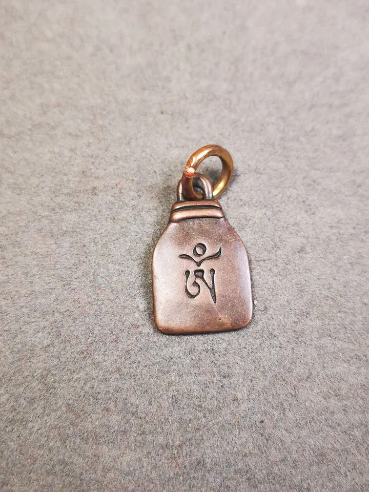 Gandhanra Handmade Tibetan Mala Pendant,Small Vajrapani Amulet for Prayer Beads,Bag Hanging,0.87&quot; × 0.5&quot;