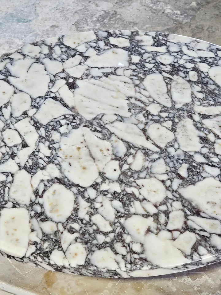 Calacatta viola marble top Only the top table is 23.5" real marble handmade and free shipping
