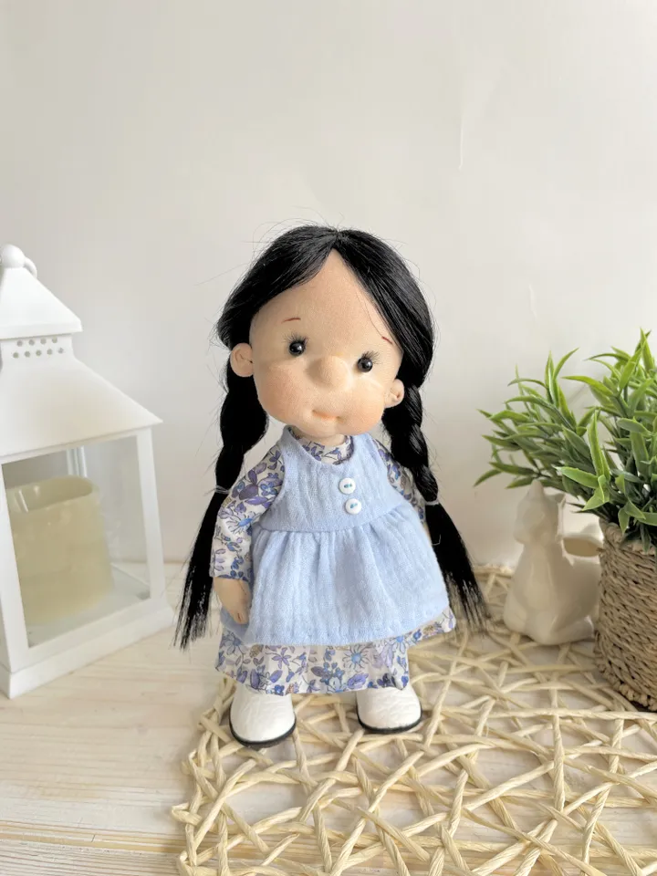 Handmade Textile Doll Art Doll Waldorf Doll Inspiration Birthday Gift for Girl