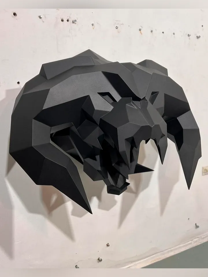 Welding Project Plans Drawings Balrog Head (DXF, PDF)
