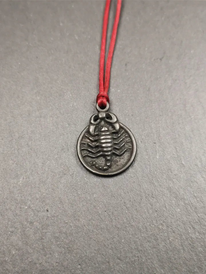 Gandhanra Handmade Tibetan Amulet,Scorpion Guru of Padmasambhava, Buddhist Scorpion Pendant, Made of Brass,0.8&quot;