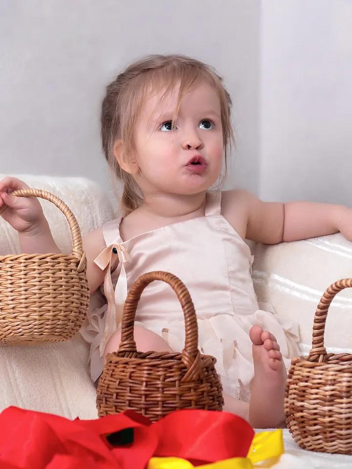 Small basket Baby basket Child's toy Kids bag Baby bag