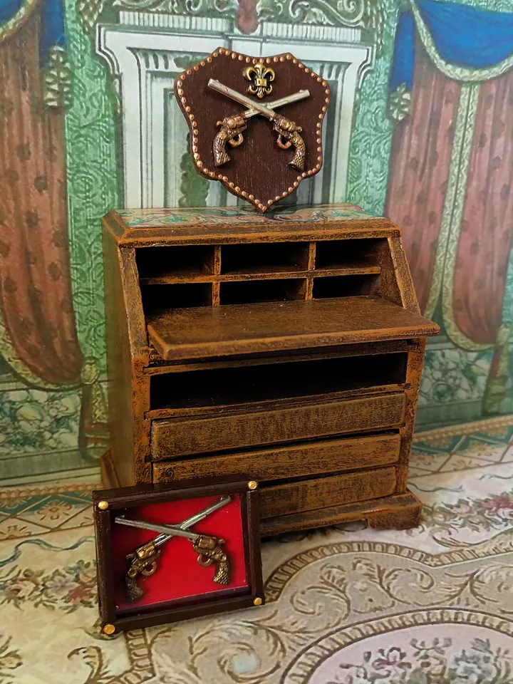 Dollhouse weapons. Collection weapon. Museum exhibit.1:12 scale.