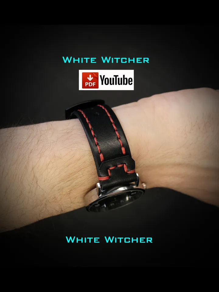 Watch strap - three sizes - pdf leather pattern.OTH27