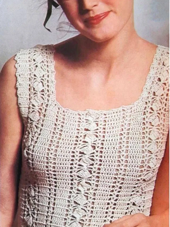 Top crochet pattern, lace top crochet, women ladies crochet top pdf instant download