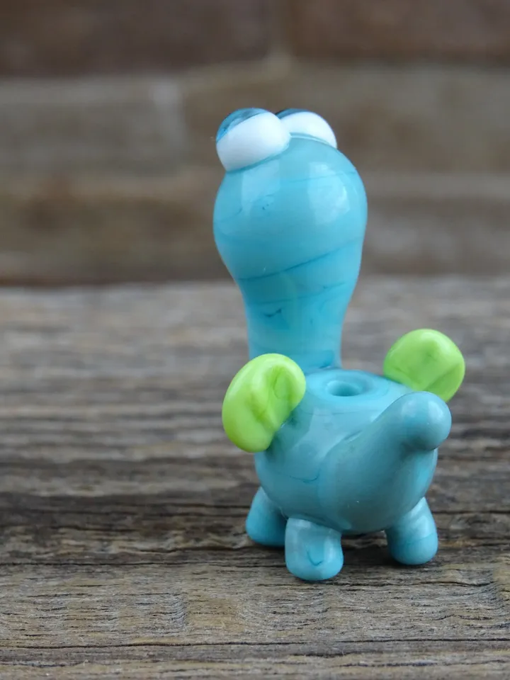 DINOSAUR ORNAMENTS Dinosaur figurine Glass dinosaur decor Miniature Dinosaur gift Dino figurine Glass figurines Tiny glass animals Dragon