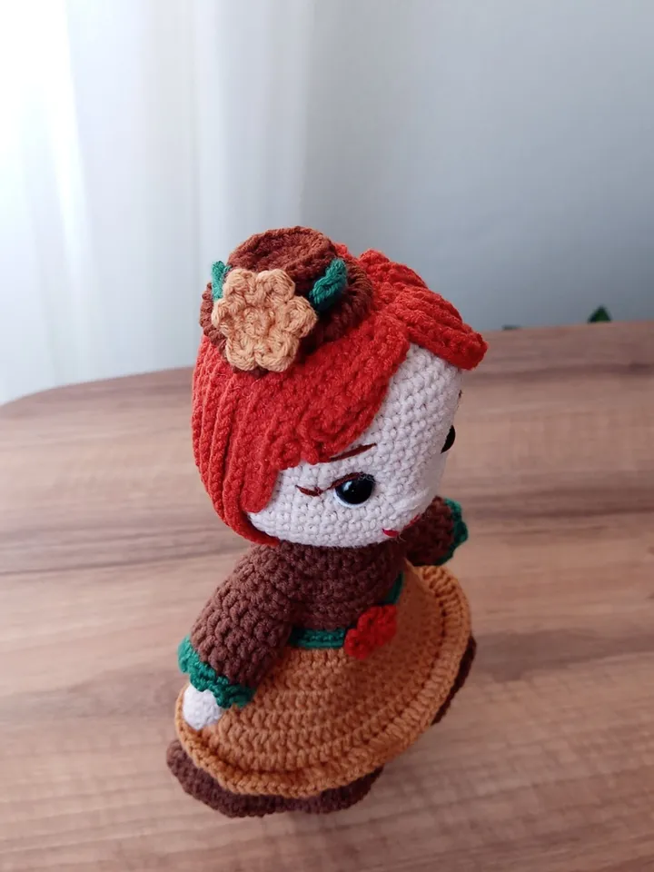 Crochet Amigurumi Doll Pattern, Doll English Pattern, Removable Clothes, Cute Doll Amigurumi Pdf, Handcrafted Doll, English Pattern