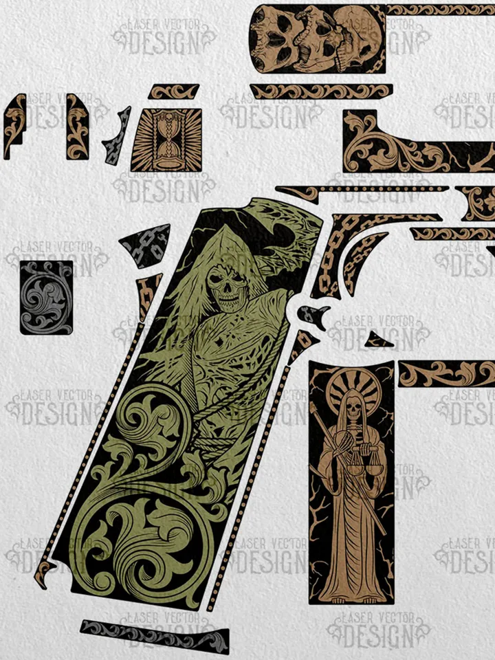 VECTOR DESIGN Rock Island Armory M 1911-A1 FS Tactical Grim Reaper