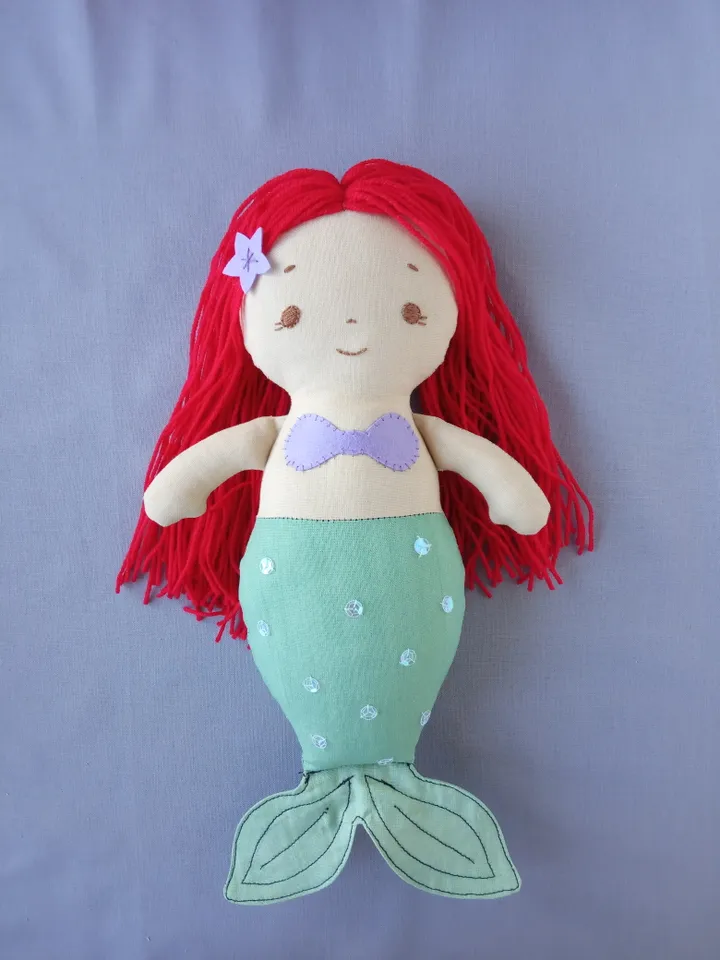Mermaid Doll Sewing Pattern PDF (2 sizes)