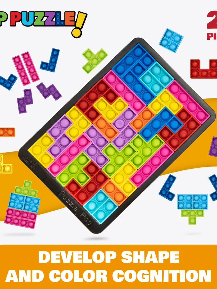 Power Your Fun Pop Puzzle Popper Fidget Game - 27pc