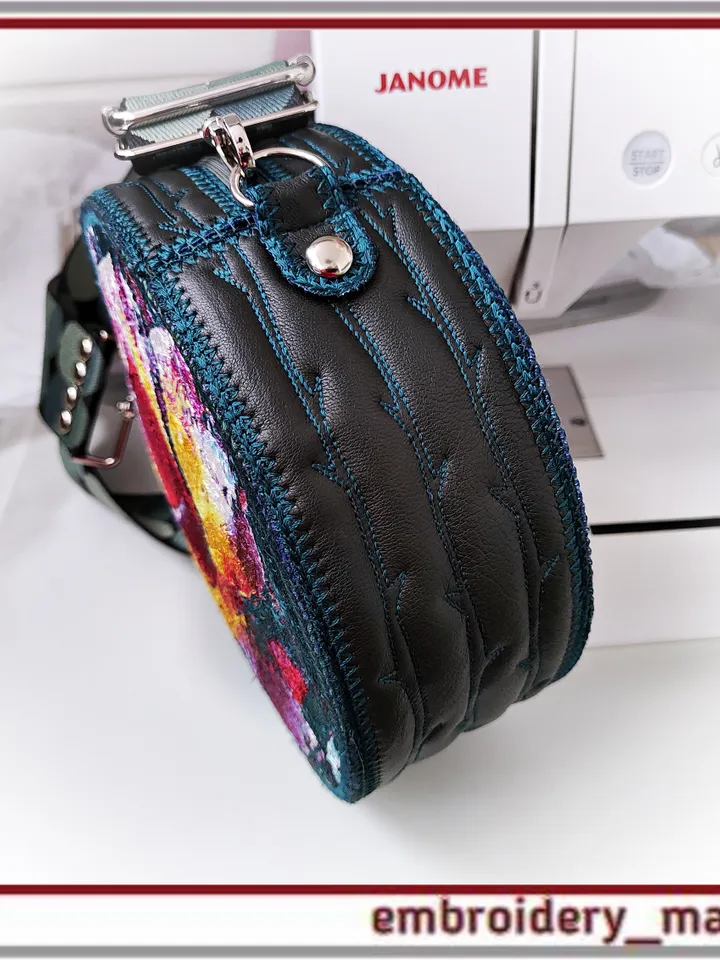 In the hoop Machine Embroidery Design Handbag Photo Stitch Rose ITH by Embroidery Manavi 05