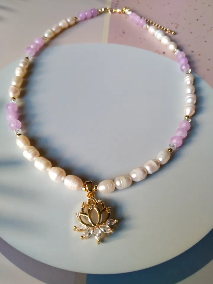 Pearl Necklace "Lotus"