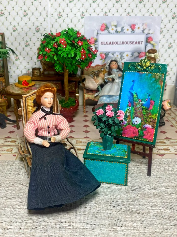 Dollhouse Accessories Set. 1:12. Doll Accessories. Dollhouse Miniature