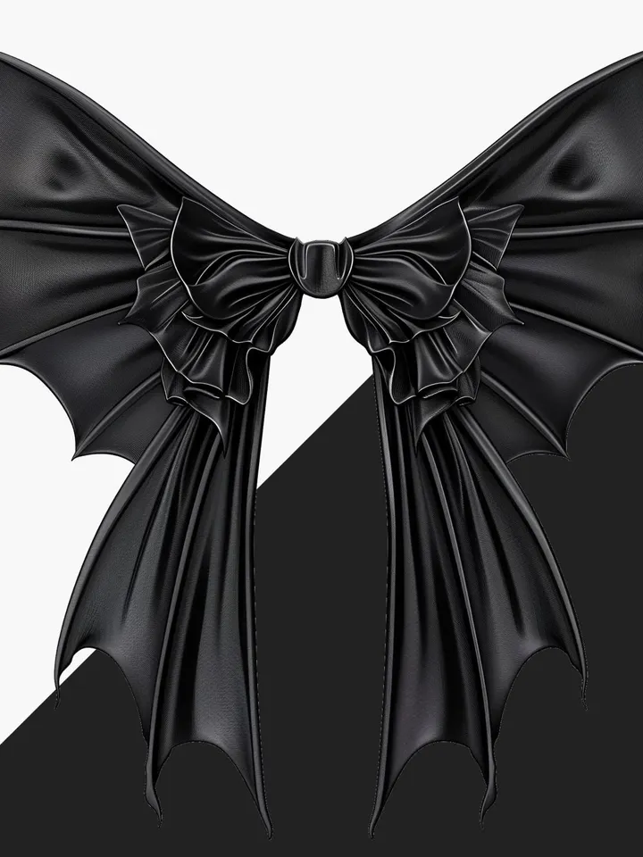 Halloween Bat Gothic Coquette bow png, black bow png, retro halloween png, Gothic png, soft girl png, Gothic Bat png, trending Shirt design