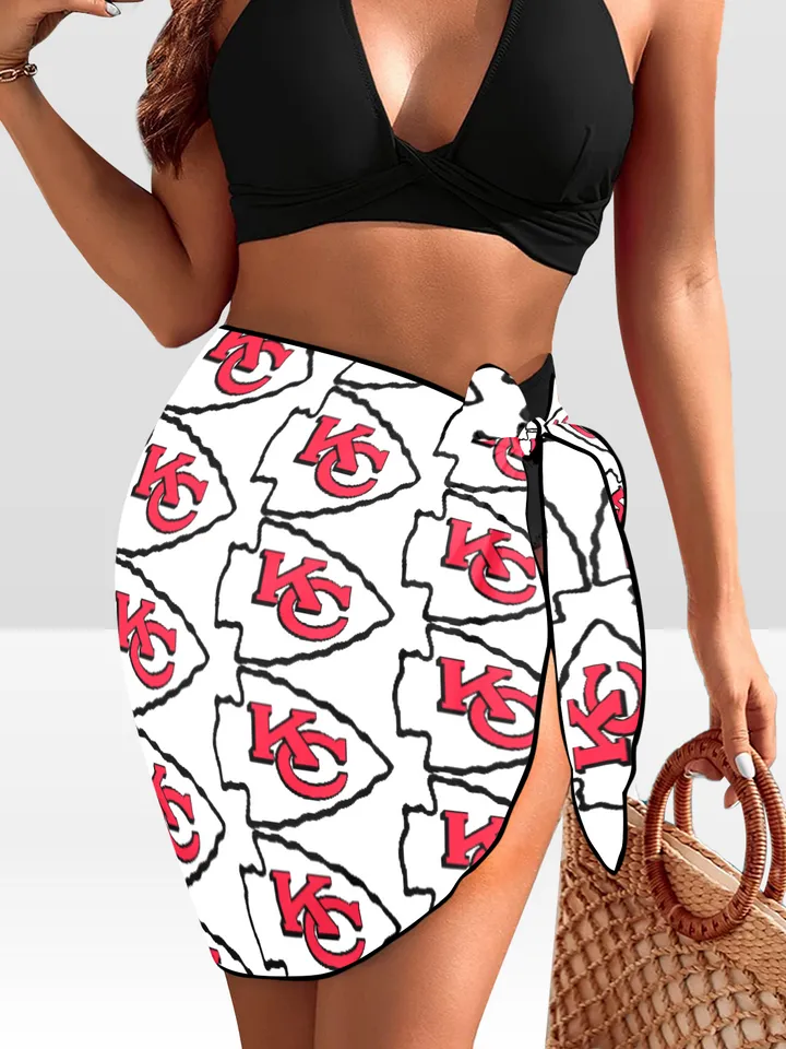 Kansas City Chiefs Beach Sarong Wrap